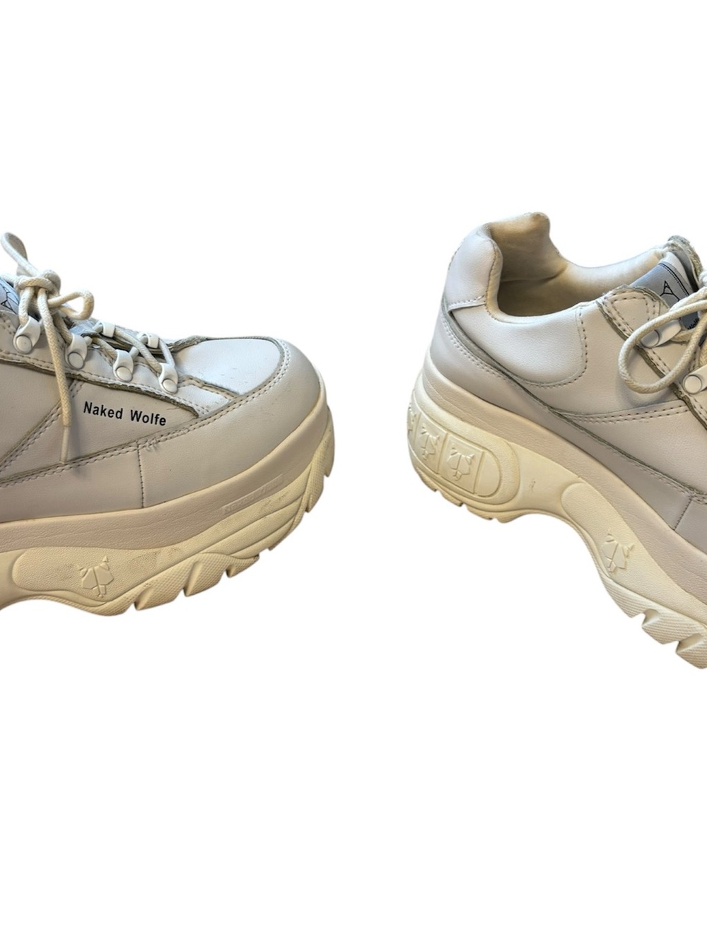 Naked Wolfe White Chunky Platform Sneakers 👟 - Picture 16 of 16